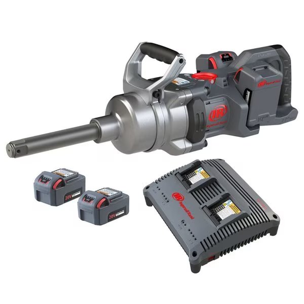 20V 1 DHandle High Torque Impact Wrench wExt 6 anvil  4battery kit, Ingersoll-Rand, Mfr#: IRTW9691-K4E